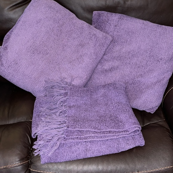 Pottery Barn Bedding Pottery Barn Chenille Throw And Pillows 2